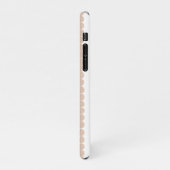 Matig roze en witte polka punt iPhone hoesje (Linkerkant)