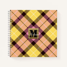 Matig roze geel speldenstartanleder Monogram