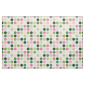 Matig roze, groene stipjes monogram stof (Yard (91,4 cm))