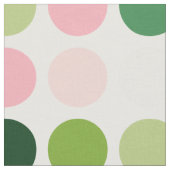 Matig roze, groene stipjes monogram stof (Close Up)