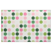 Matig roze, groene stipjes monogram stof (Fat Quarter)