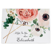 Matig roze koraal flesanaal groot cadeauzakje (Voorkant)