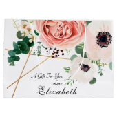 Matig roze koraal flesanaal groot cadeauzakje (Achterkant)