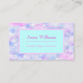 Matig roze pasteitje visitekaartje (Voorkant)