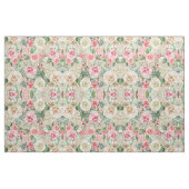 Matig roze roos waterverf floraal stof (Fat Quarter)