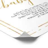 Matig roze roze roze roodbruin zegt niet: baby-tek poster (Hoek)