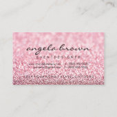 Matig roze roze roze roze roze goud visitekaartje (Achterkant)