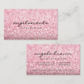 Matig roze roze roze roze roze goud visitekaartje (Voorkant / Achterkant)