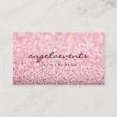 Matig roze roze roze roze roze goud visitekaartje (Voorkant)