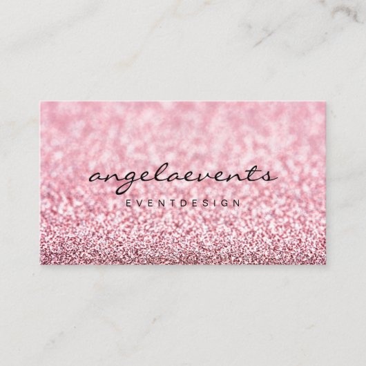 Matig roze roze roze roze roze goud visitekaartje (Voorkant)
