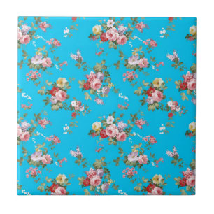 Matig roze roze rozen tegeltje