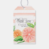 Matig roze Sinaasappel citrusVrijgezellenfeest Cadeaulabel (Achterkant)