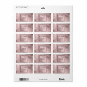 Matig roze spaarpot etiket (Full Sheet)