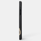 Matig roze zwarte gouden vinnen zwarte blik Case-Mate iPhone case (Achterkant/links)