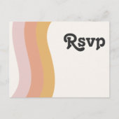 Matig RSVP-Briefkaart via het menu Rainbow (Voorkant)