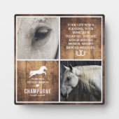 Matig Rustic Horse Memorial Foto Collage Fotoplaat (Voorkant)