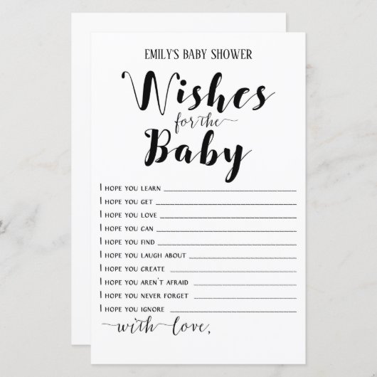 Matig Rustisch Baby shower Game PRINED (Voorkant / Achterkant)