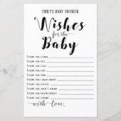 Matig Rustisch Baby shower Game PRINED (Voorkant)