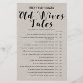 Matig Rustisch Baby shower Game PRINED (Voorkant)