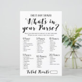 Matig Rustisch Baby shower Game PRINED (Staand voorkant)