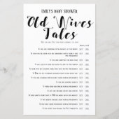 Matig Rustisch Baby shower Game PRINED (Voorkant)