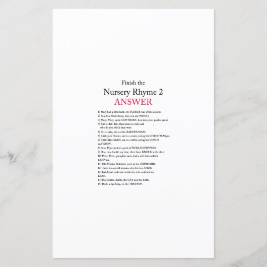 Matig Rustisch Baby shower Game PRINED (Achterkant)