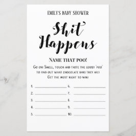 Matig Rustisch Baby shower Game PRINED