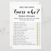 Matig Rustisch Baby shower Game PRINED (Voorkant / Achterkant)