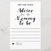 Matig Rustisch Baby shower Game PRINED (Voorkant)