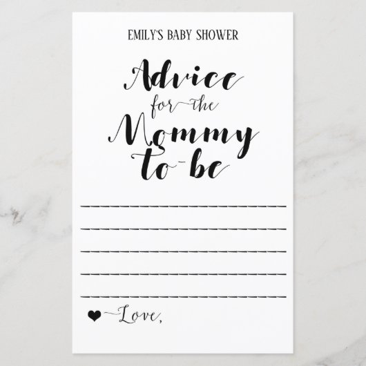 Matig Rustisch Baby shower Game PRINED (Voorkant)