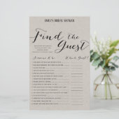 Matig Rustisch Vrijgezellenfeest Game PRINED (Staand voorkant)