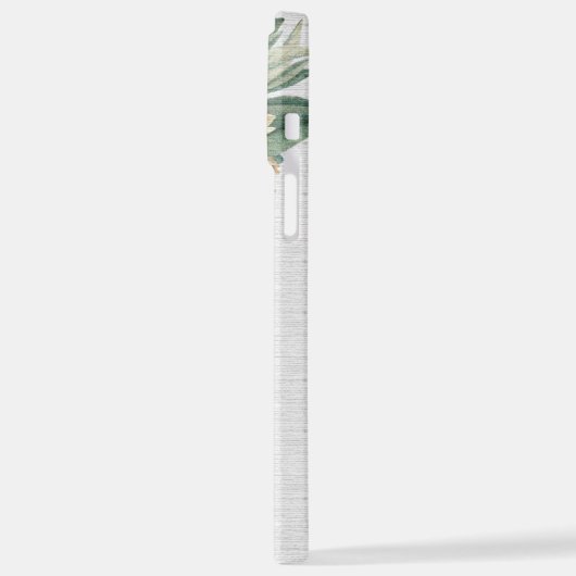 Matig Rustisch Witte Ivory Zonnebloem iPhone Hoesje (Linkerkant)