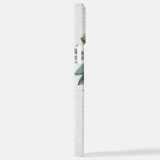 Matig Rustisch Witte Ivory Zonnebloem iPhone Hoesje (Rechterkant)