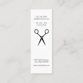 Matig Salon Monogram / Goud geborsteld / Stijllijs Mini Visitekaartje (Achterkant)