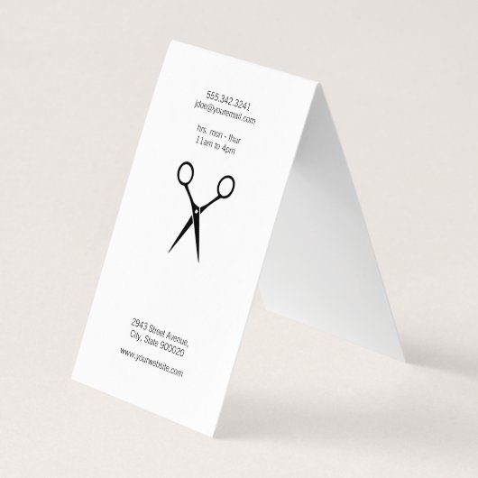 Matig Salon Monogram / Goud geborsteld / Stijllijs Visitekaartje (Achterkant)