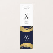 Matig Salon Monogram / Goud geborsteld / Stijllijs Visitekaartje (Buitenkant ongevouwen)