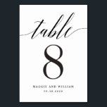 Matig script, EDITABLE KLOR Table Number Card Kaart<br><div class="desc">Eenvoudig moderne tabelnummerkaarten die elegantie toevoegen aan elke gelegenheid. Ontwerp © berryberrysnoot. Afdrukbare digitale bestanden en overeenkomende objecten zijn beschikbaar! Bezoek onze website op www.berryberrysweet.com voor meer informatie!</div>