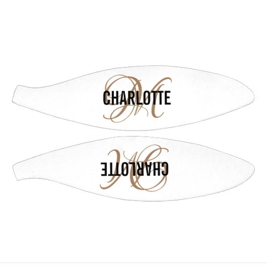 Matig script goudmonogram naam basketbal (Panelen)