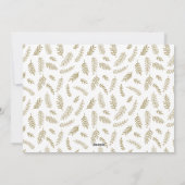 Matig script, grote kerstfoto feestdagenkaart (Achterkant)