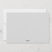 Matig script, grote kerstfoto feestdagenkaart (Achterkant)