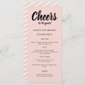 Matig script om het even welk jaarmenu van 30e ver menu (Voorkant / Achterkant)