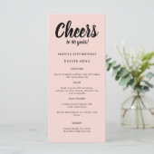 Matig script om het even welk jaarmenu van 30e ver menu (Staand voorkant)