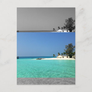 Matig Sepia Modern Flat Afbeelding Effect Briefkaart