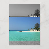 Matig Sepia Modern Flat Afbeelding Effect Briefkaart (Voorkant)