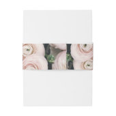 Matig spoelroze bloem uitnodigingen wikkel (Achterkant Voorbeeld)