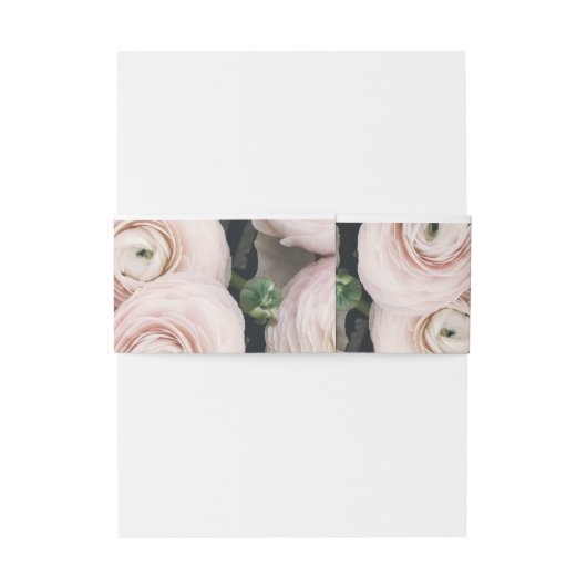 Matig spoelroze bloem uitnodigingen wikkel (Achterkant Voorbeeld)