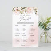 Matig spoelroze florale wat in uw tas zit (Staand voorkant)