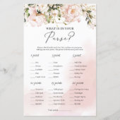 Matig spoelroze florale wat in uw tas zit (Voorkant)