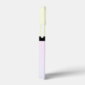 Matig Stijlvol Meisje Stripe Geel Roze Case-Mate iPhone Case (Achterkant / Rechts)