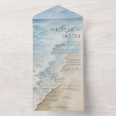 Matig strand Shoreline Kustdiner All In One Uitnodiging (Binnen)